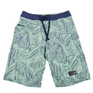 Patagonia Wavefarer Swim Shorts Trunks Mint Green Blue Size 30 *READ* 3461